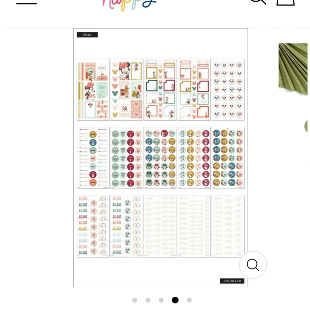NIP Disney Princess Planner Accessories & 611 Disney Stickers